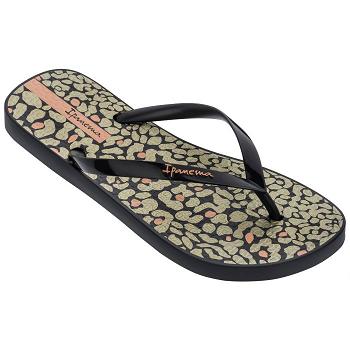 Ipanema Flip Flops Women Animal Print Black 763921VGW Ireland